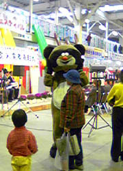 クマかと思ったけど・・タヌキよね?